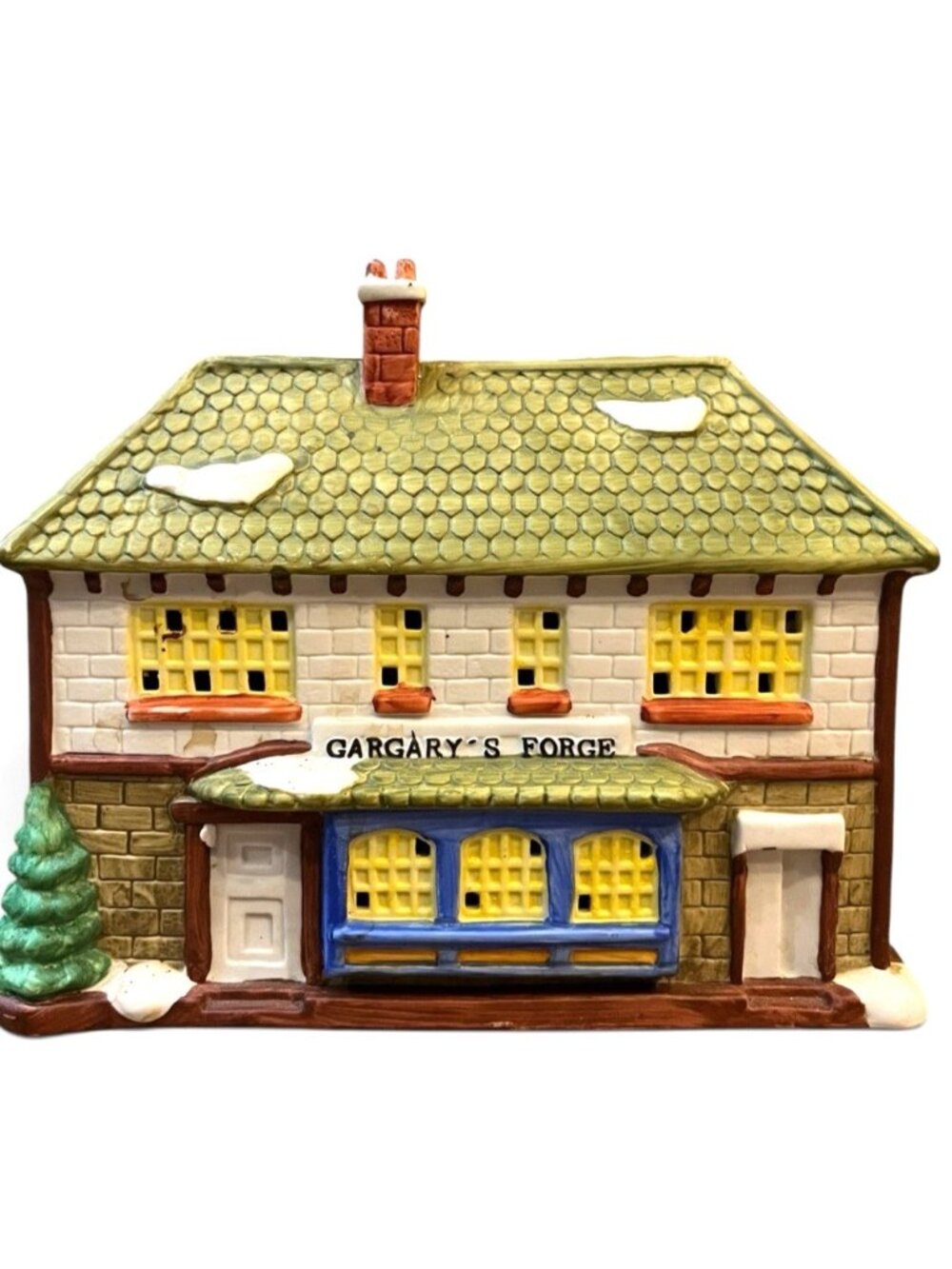 Gargarys Forge Porcelain Christmas Holiday Village Blacksmith House Dickens
